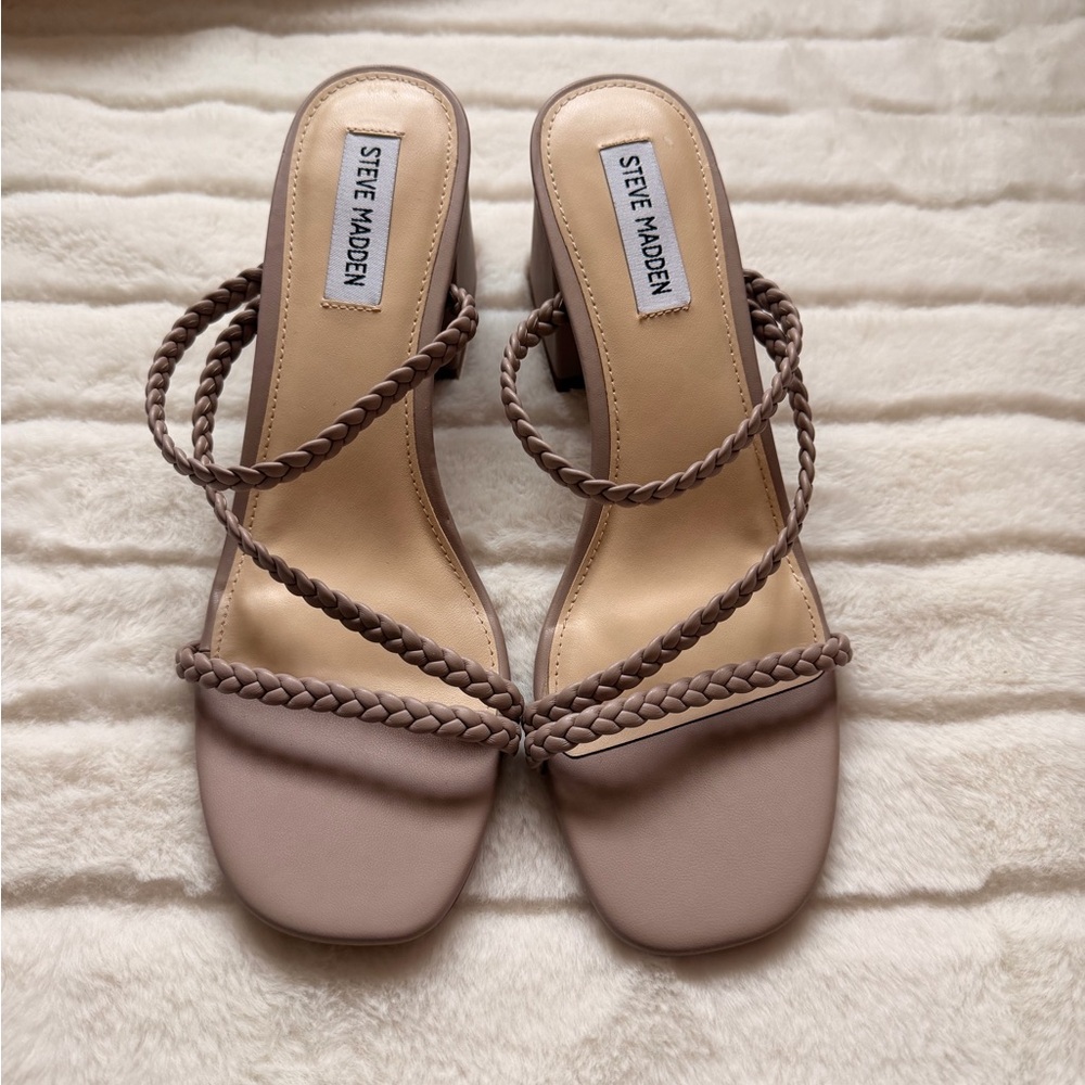 Steve Madden Women's Taupe Braided Sandals